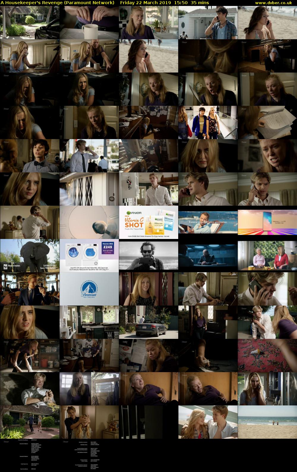 A Housekeeper's Revenge (Paramount Network) Friday 22 March 2019 15:50 - 16:25