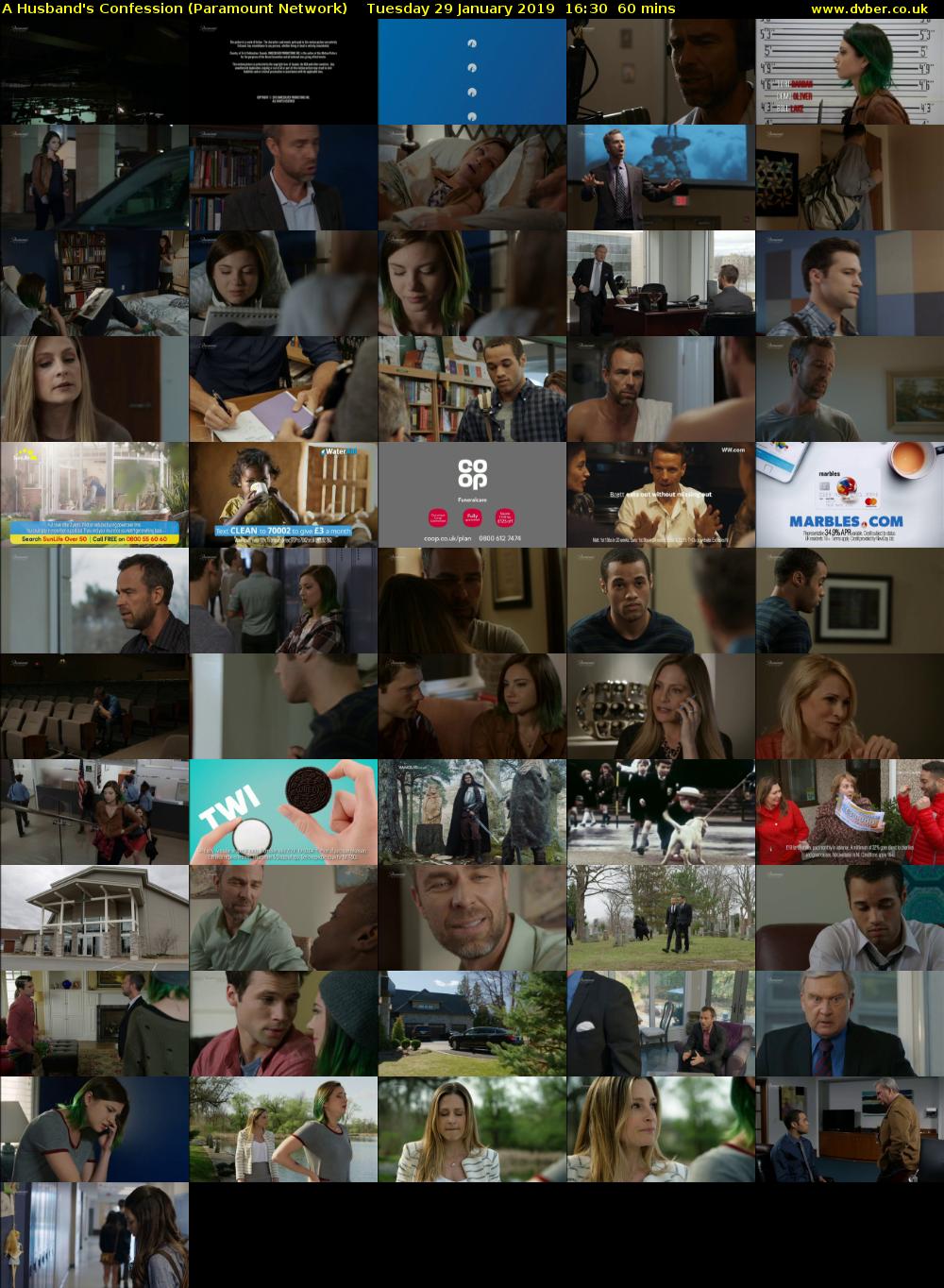 A Husband's Confession (Paramount Network) Tuesday 29 January 2019 16:30 - 17:30