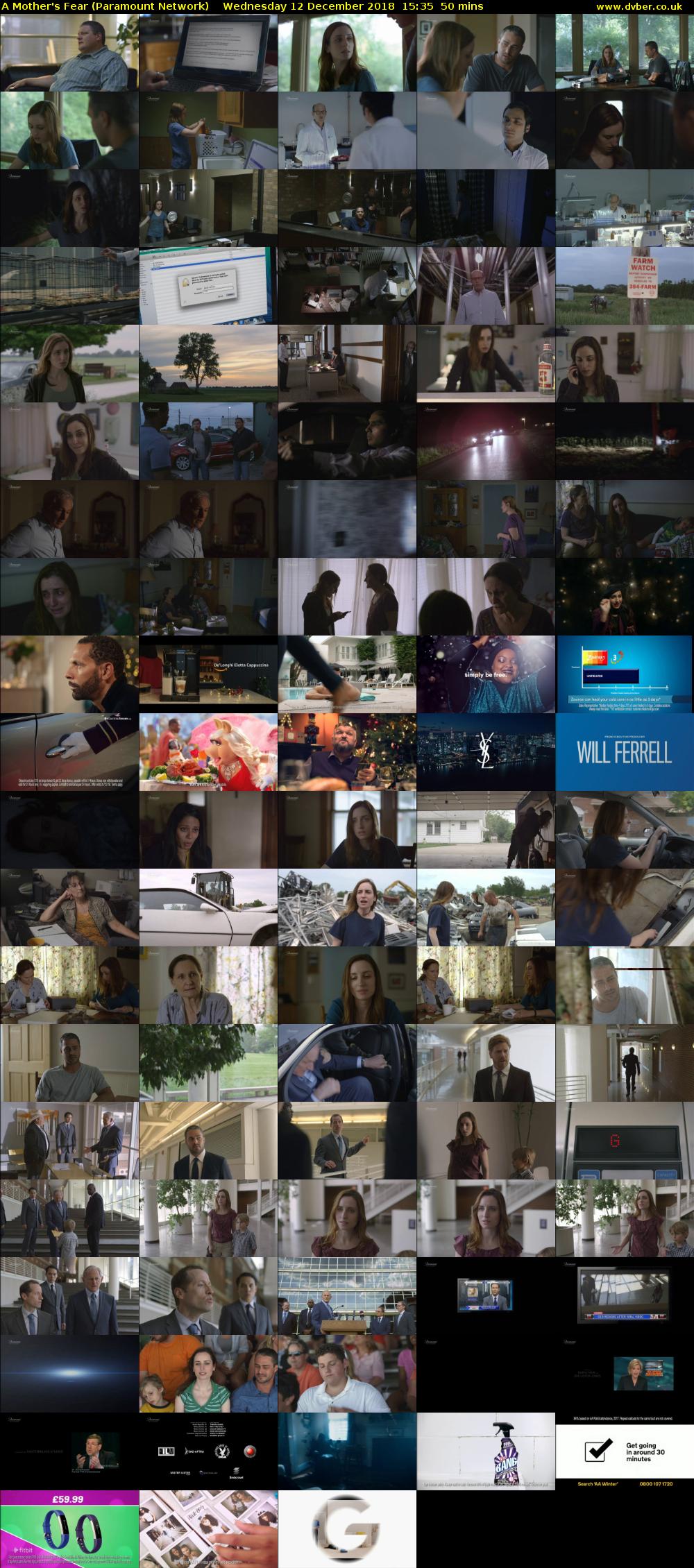 A Mother's Fear (Paramount Network) Wednesday 12 December 2018 15:35 - 16:25