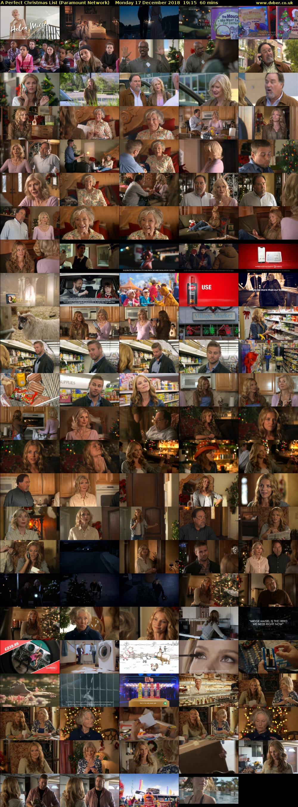 A Perfect Christmas List (Paramount Network) Monday 17 December 2018 19:15 - 20:15
