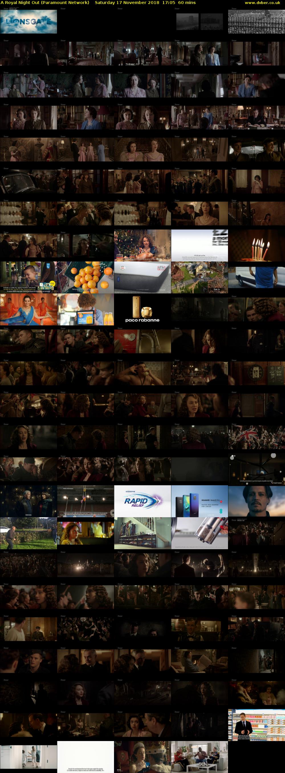 A Royal Night Out (Paramount Network) Saturday 17 November 2018 17:05 - 18:05