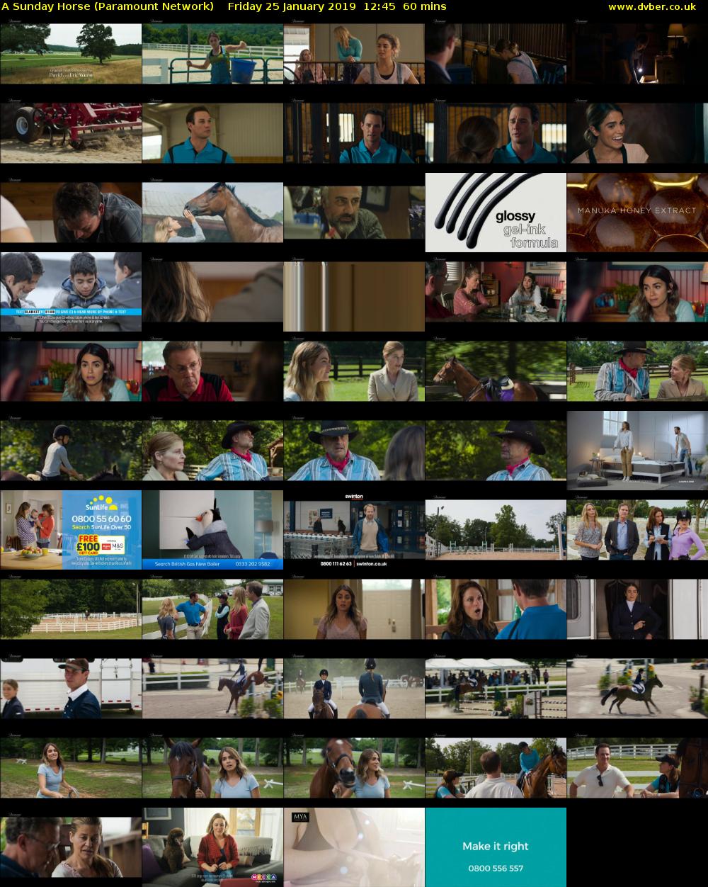 A Sunday Horse (Paramount Network) Friday 25 January 2019 12:45 - 13:45