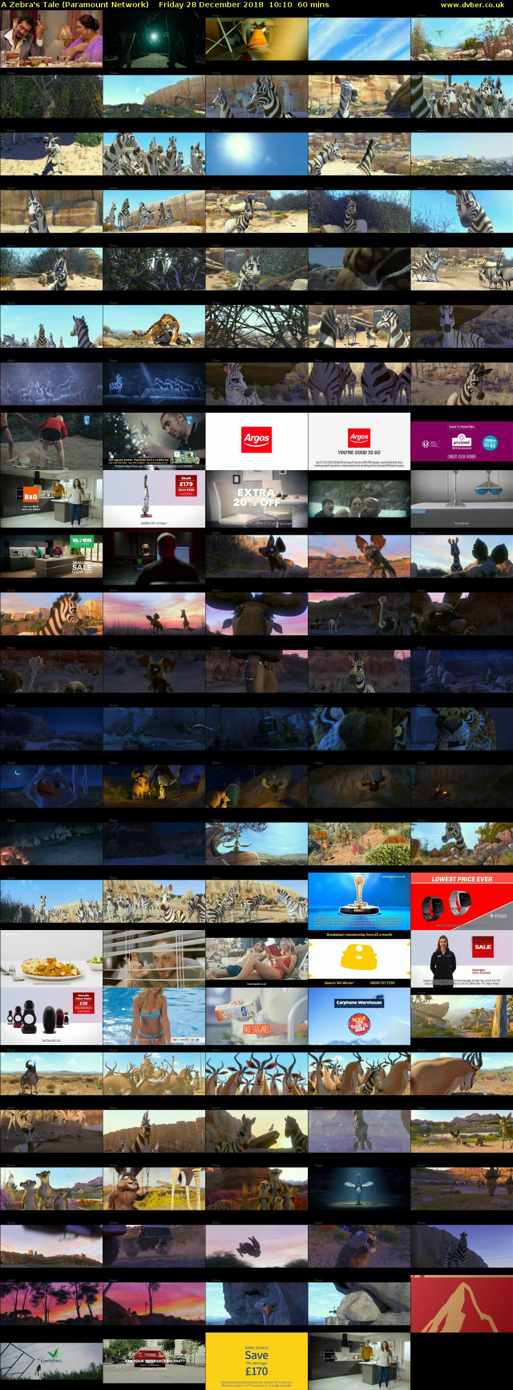 A Zebra's Tale (Paramount Network) Friday 28 December 2018 10:10 - 11:10