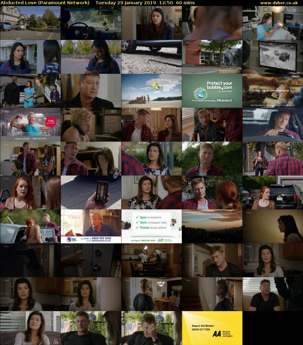 Abducted Love (Paramount Network) Tuesday 29 January 2019 12:50 - 13:50