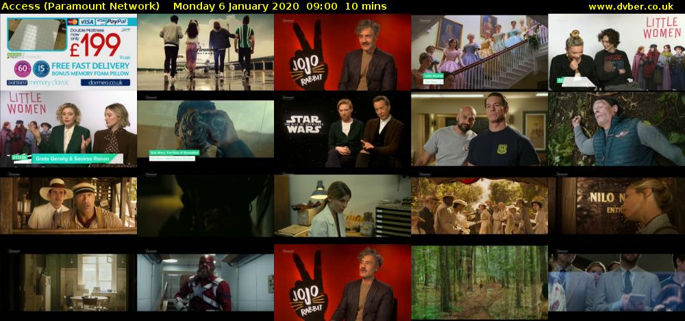 Access (Paramount Network) Monday 6 January 2020 09:00 - 09:10