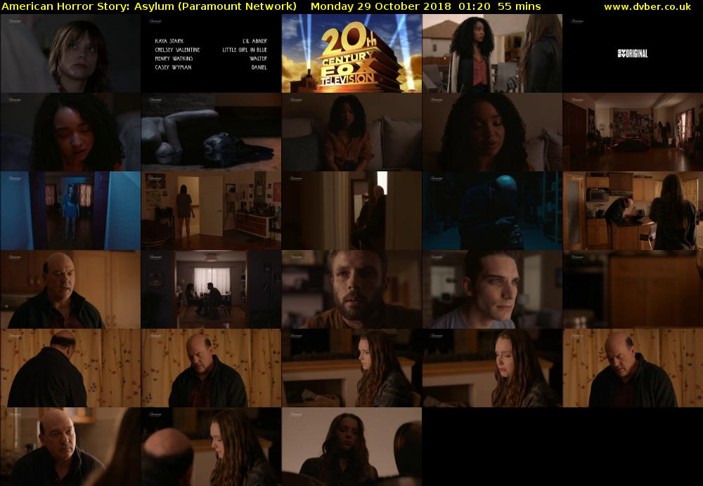 American Horror Story: Asylum (Paramount Network) Monday 29 October 2018 01:20 - 02:15