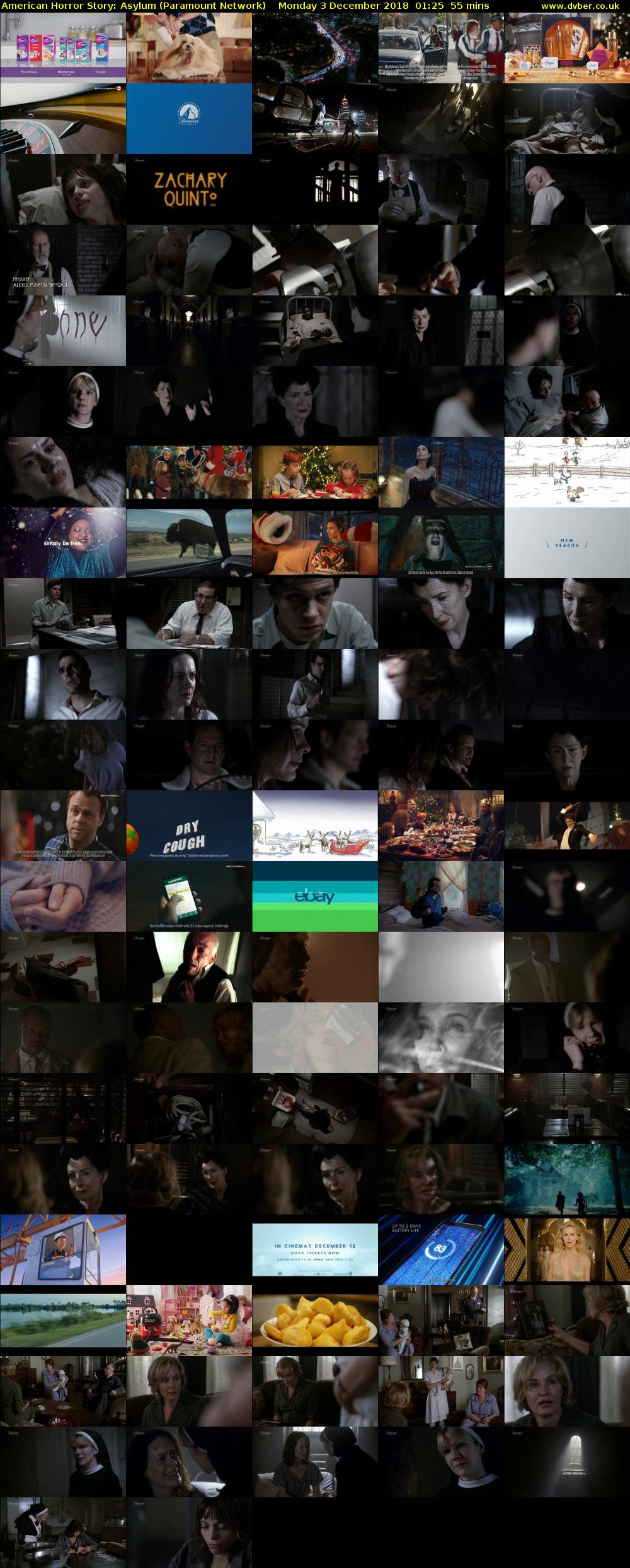 American Horror Story: Asylum (Paramount Network) Monday 3 December 2018 01:25 - 02:20