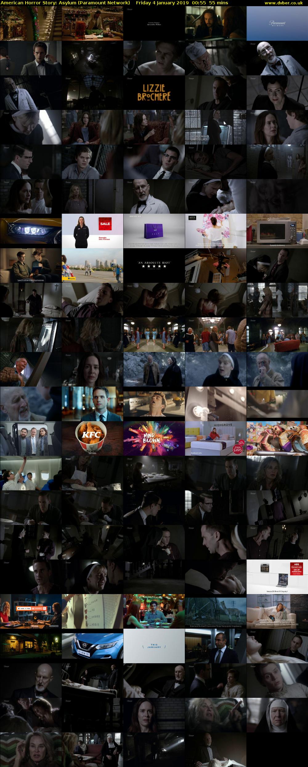 American Horror Story: Asylum (Paramount Network) Friday 4 January 2019 00:55 - 01:50