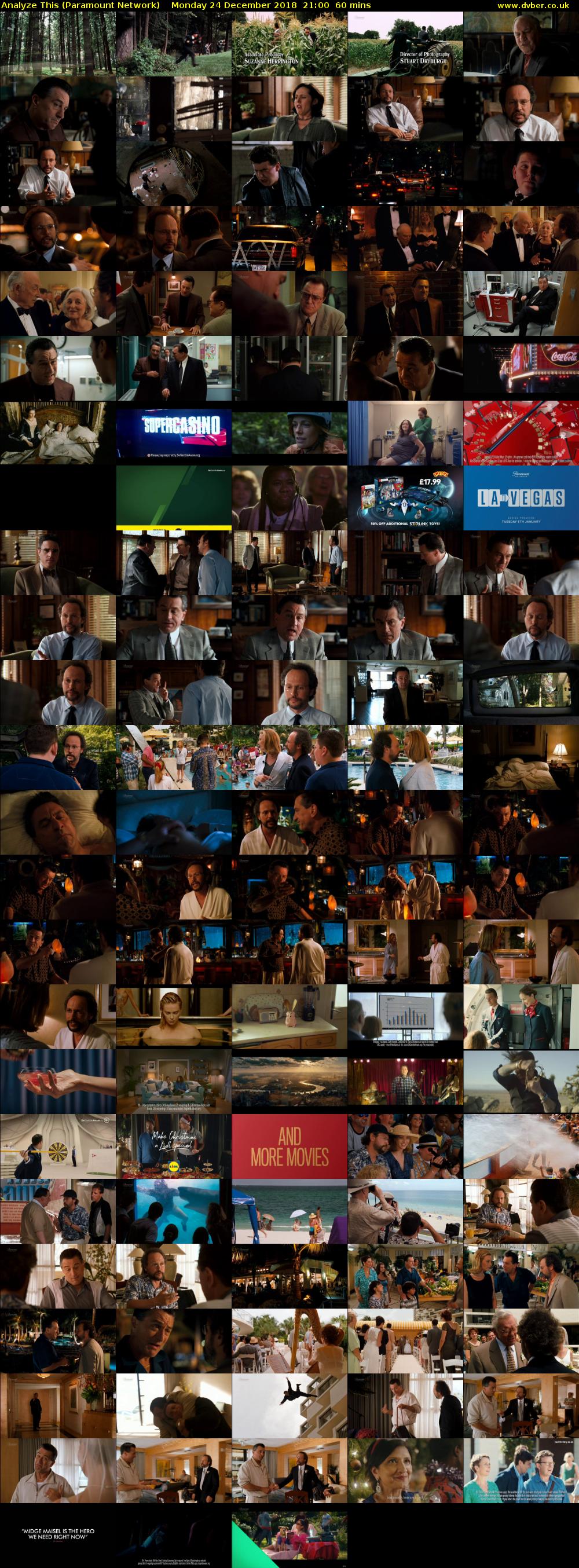 Analyze This (Paramount Network) Monday 24 December 2018 21:00 - 22:00