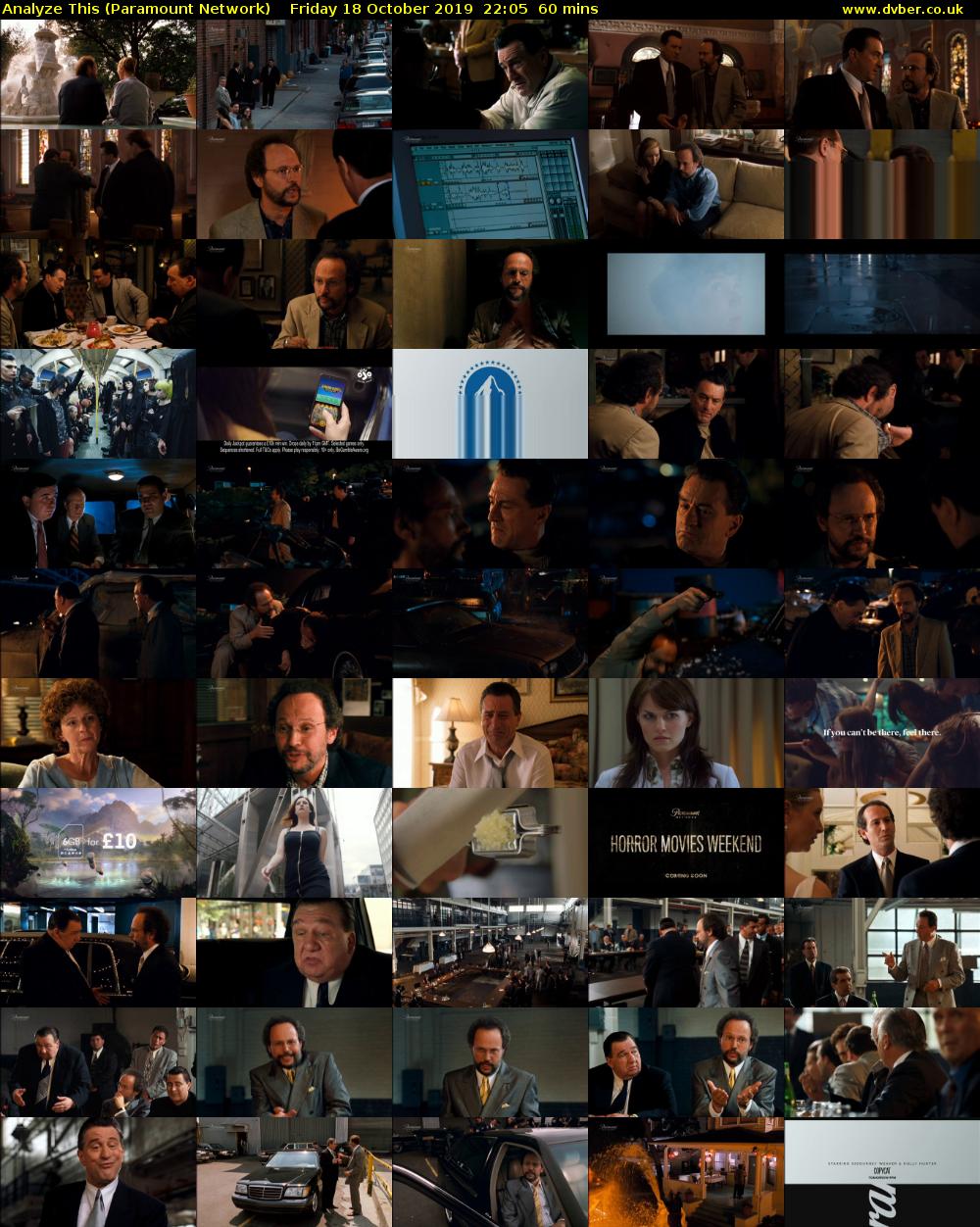 Analyze This (Paramount Network) Friday 18 October 2019 22:05 - 23:05