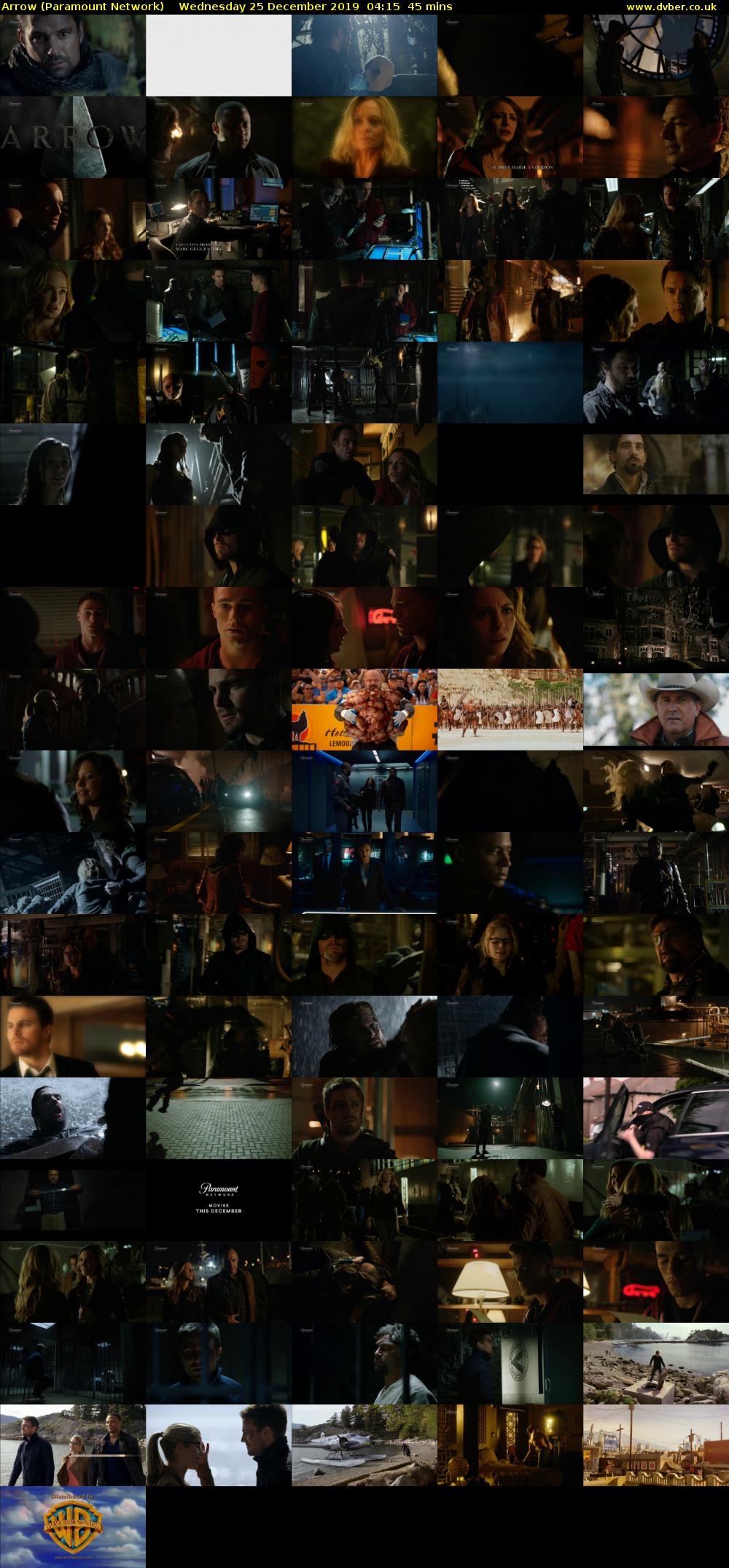 Arrow (Paramount Network) Wednesday 25 December 2019 04:15 - 05:00
