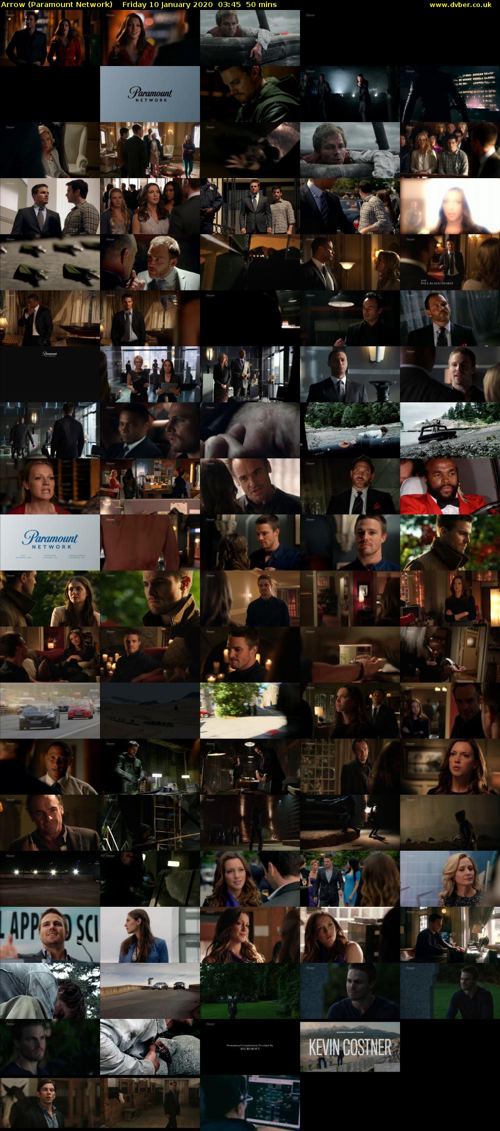 Arrow (Paramount Network) Friday 10 January 2020 03:45 - 04:35