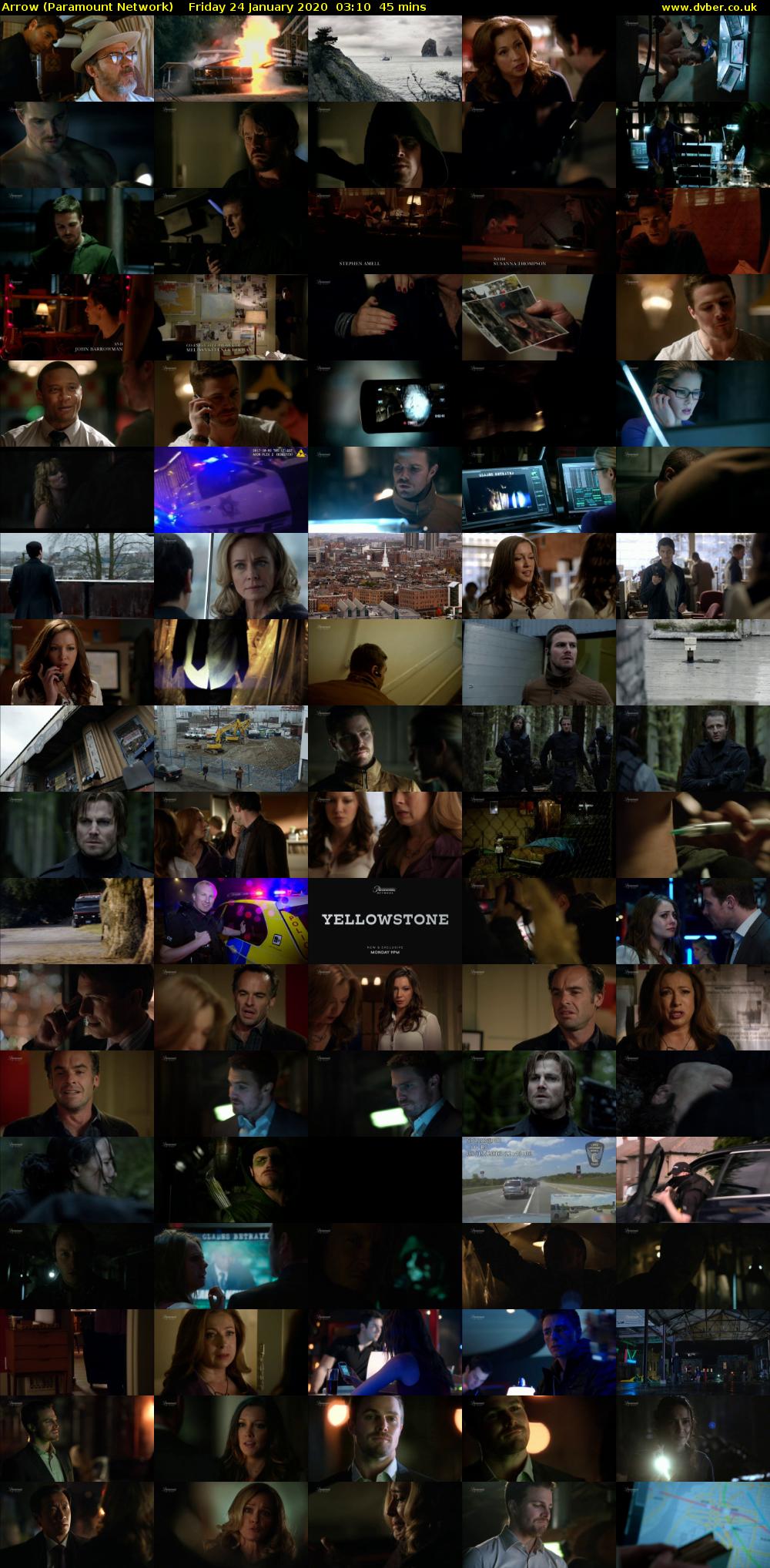 Arrow (Paramount Network) Friday 24 January 2020 03:10 - 03:55