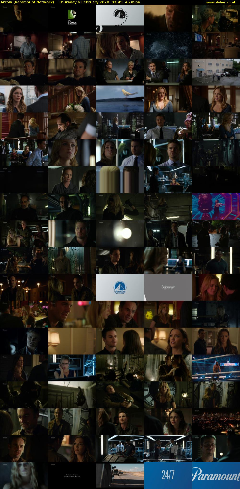 Arrow (Paramount Network) Thursday 6 February 2020 02:45 - 03:30