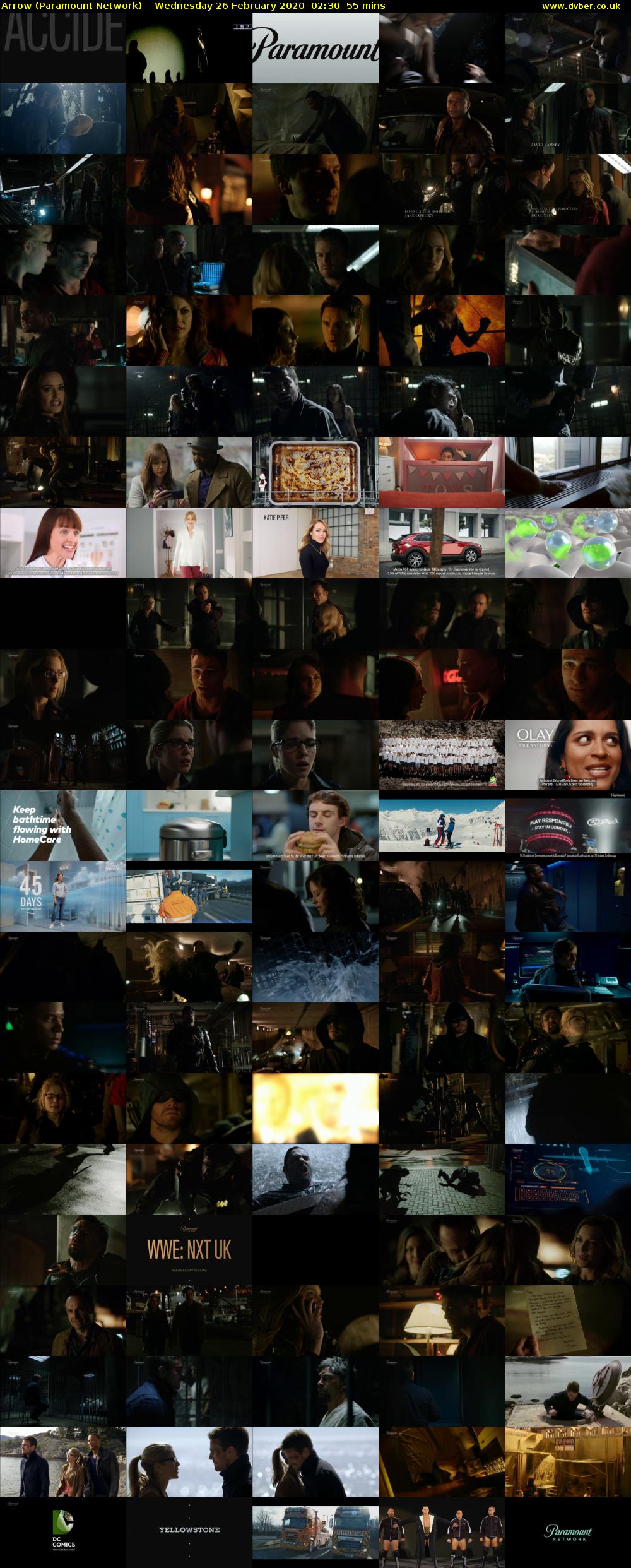 Arrow (Paramount Network) Wednesday 26 February 2020 02:30 - 03:25