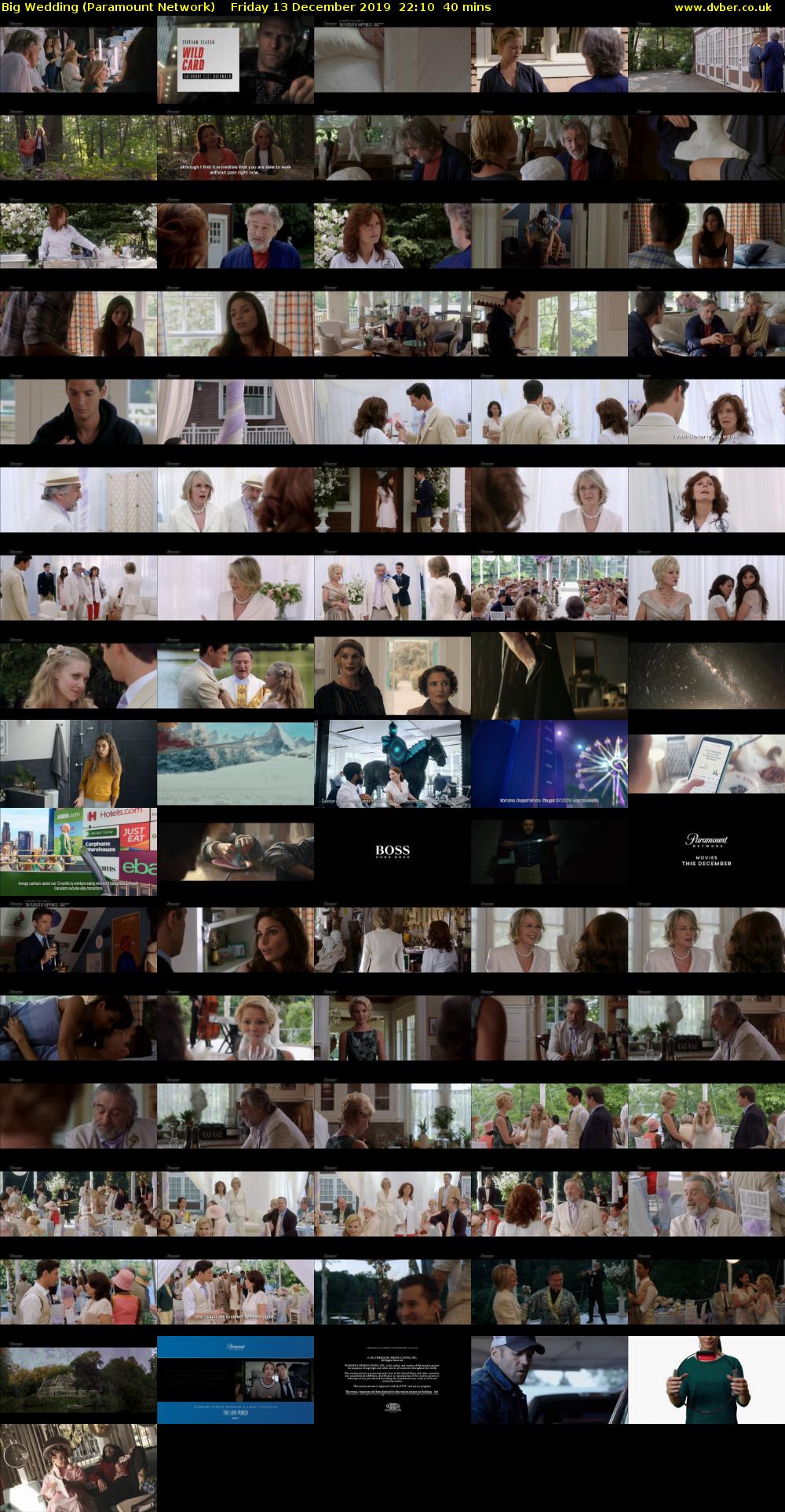 Big Wedding (Paramount Network) Friday 13 December 2019 22:10 - 22:50