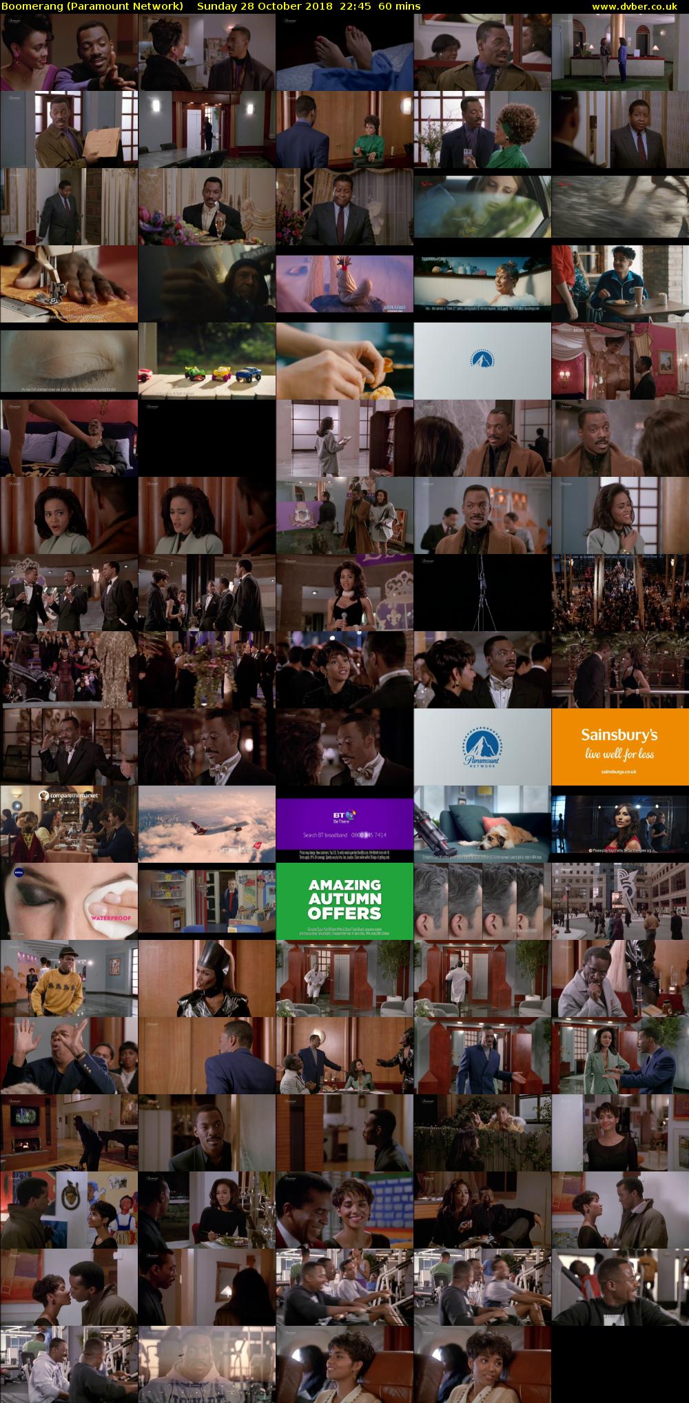 Boomerang (Paramount Network) Sunday 28 October 2018 22:45 - 23:45