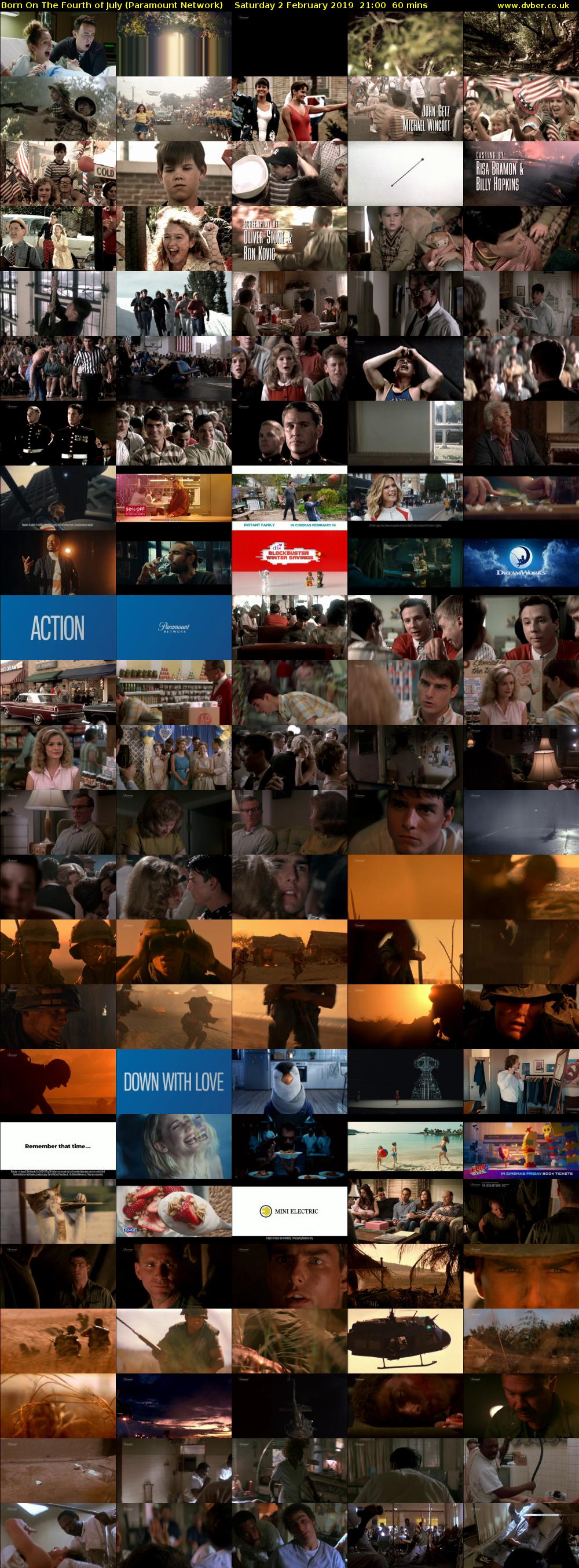 Born On The Fourth of July (Paramount Network) Saturday 2 February 2019 21:00 - 22:00