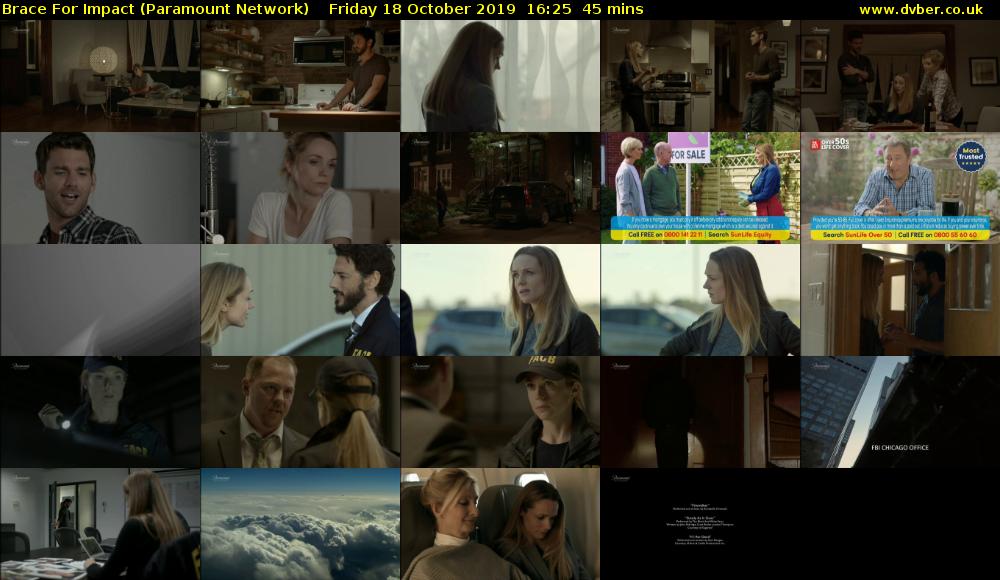 Brace For Impact (Paramount Network) Friday 18 October 2019 16:25 - 17:10