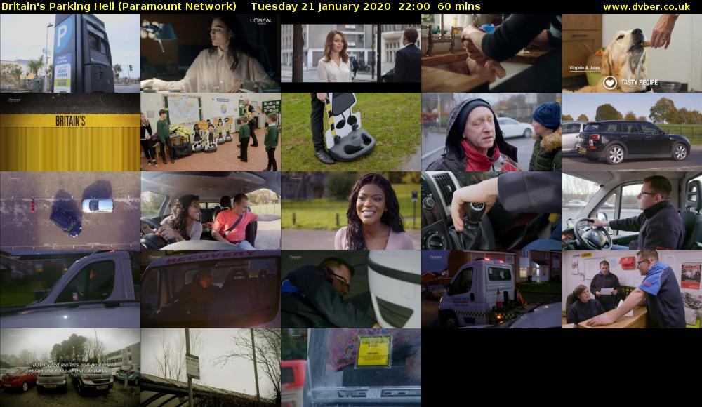 Britain's Parking Hell (Paramount Network) Tuesday 21 January 2020 22:00 - 23:00