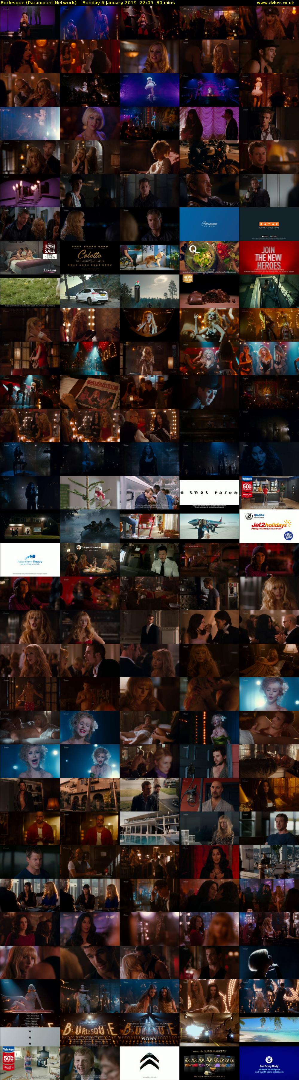 Burlesque (Paramount Network) Sunday 6 January 2019 22:05 - 23:25