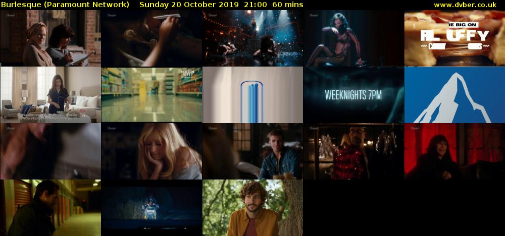 Burlesque (Paramount Network) Sunday 20 October 2019 21:00 - 22:00