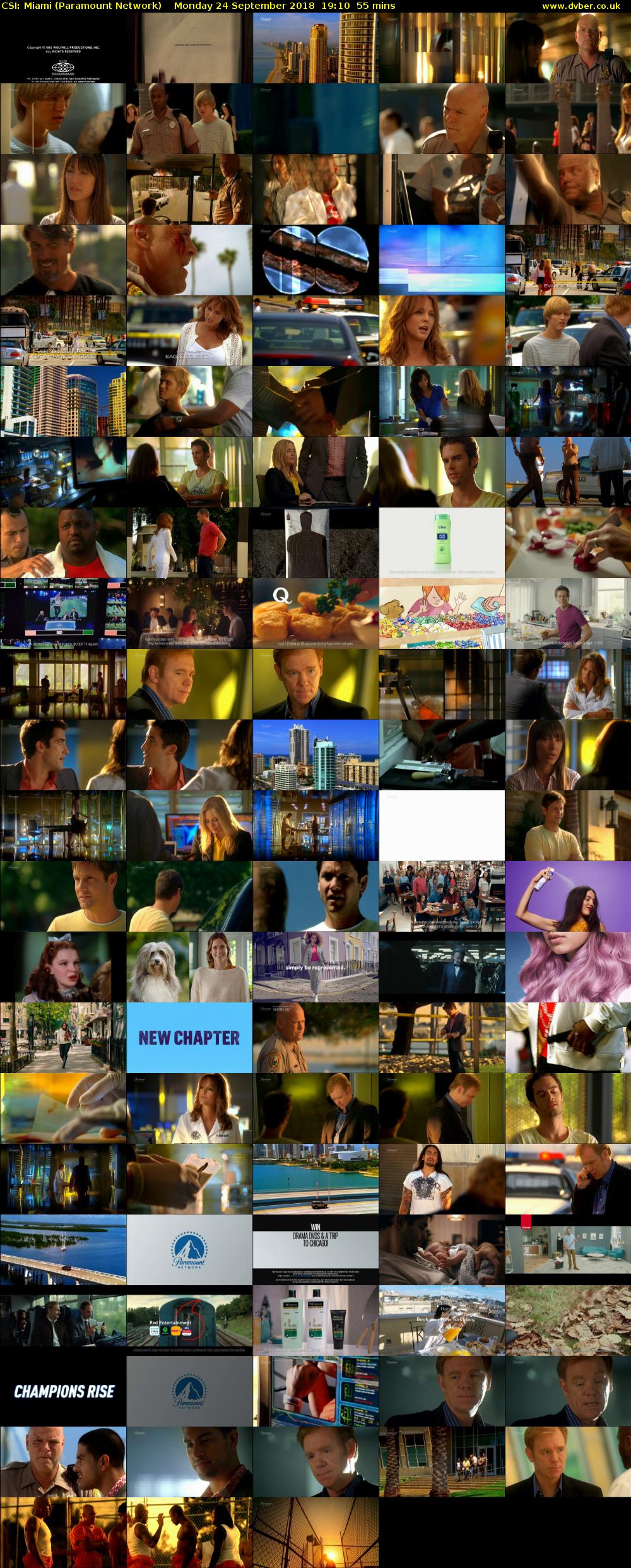 CSI: Miami (Paramount Network) Monday 24 September 2018 19:10 - 20:05
