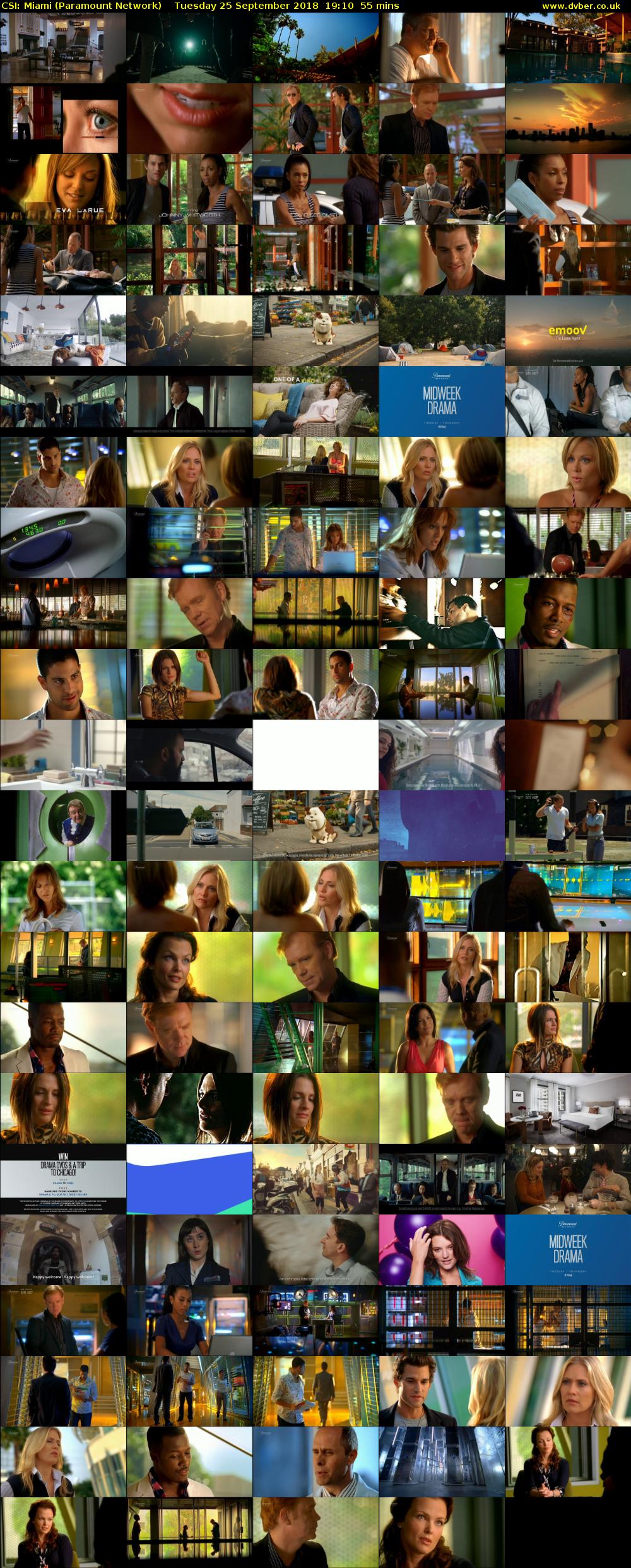 CSI: Miami (Paramount Network) Tuesday 25 September 2018 19:10 - 20:05
