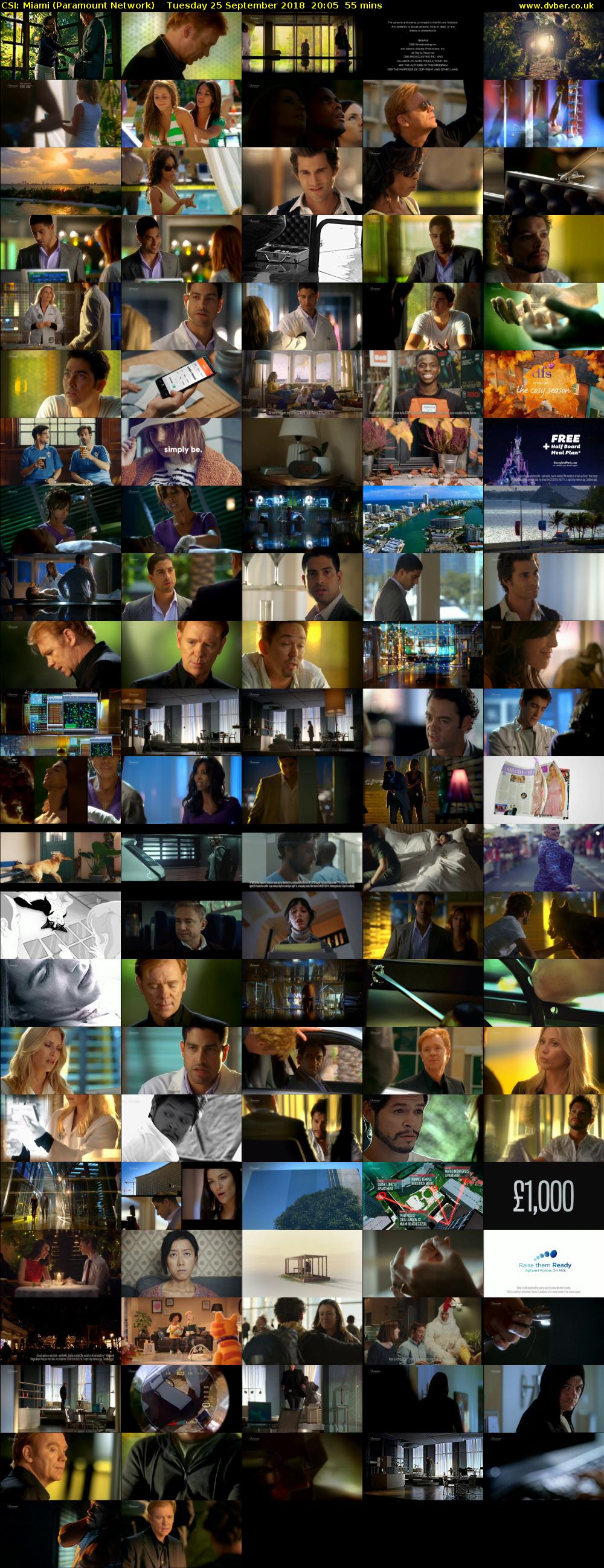 CSI: Miami (Paramount Network) Tuesday 25 September 2018 20:05 - 21:00