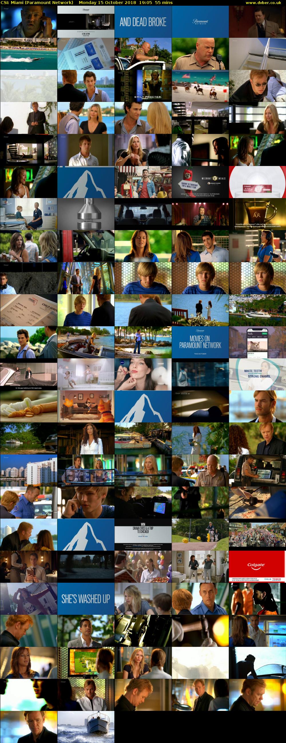 CSI: Miami (Paramount Network) Monday 15 October 2018 19:05 - 20:00