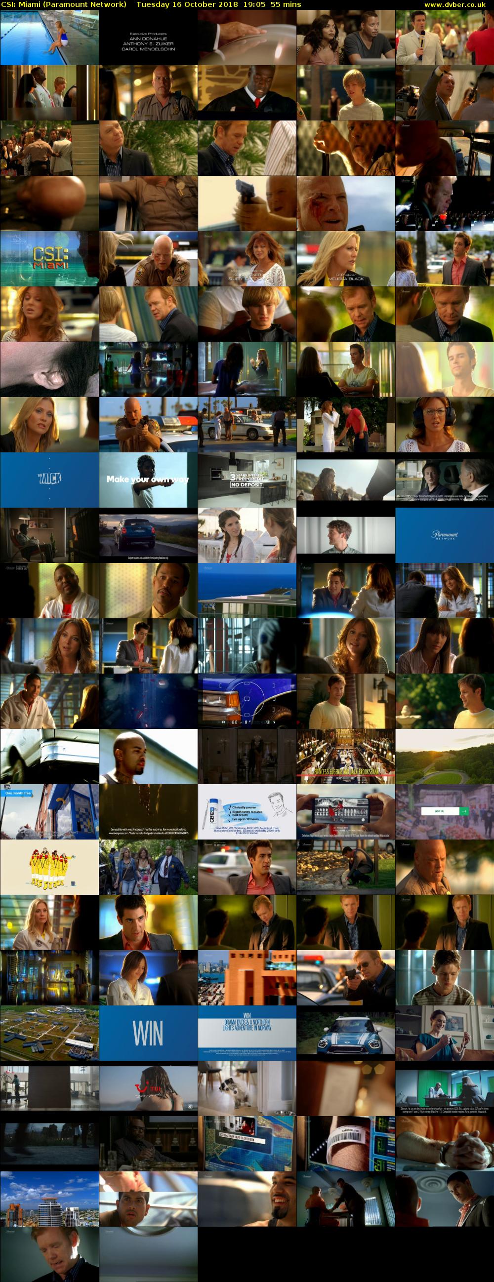 CSI: Miami (Paramount Network) Tuesday 16 October 2018 19:05 - 20:00