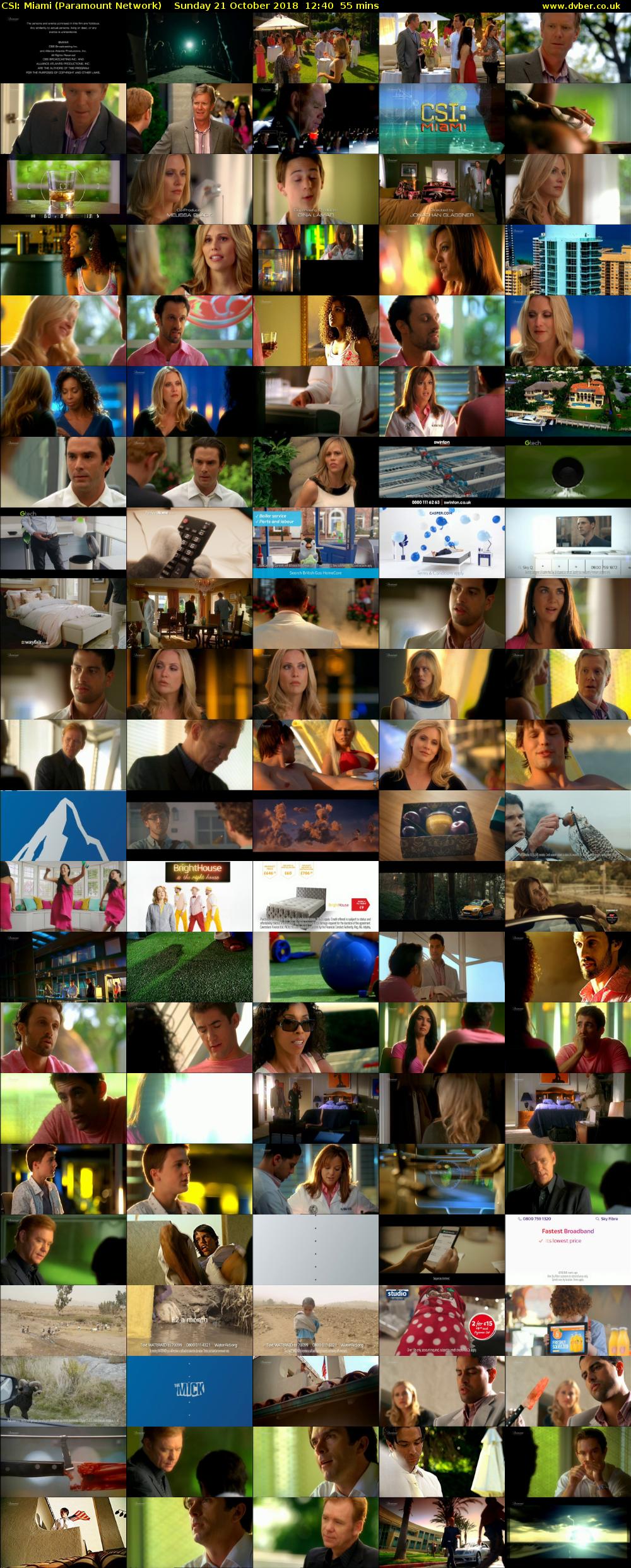 CSI: Miami (Paramount Network) Sunday 21 October 2018 12:40 - 13:35