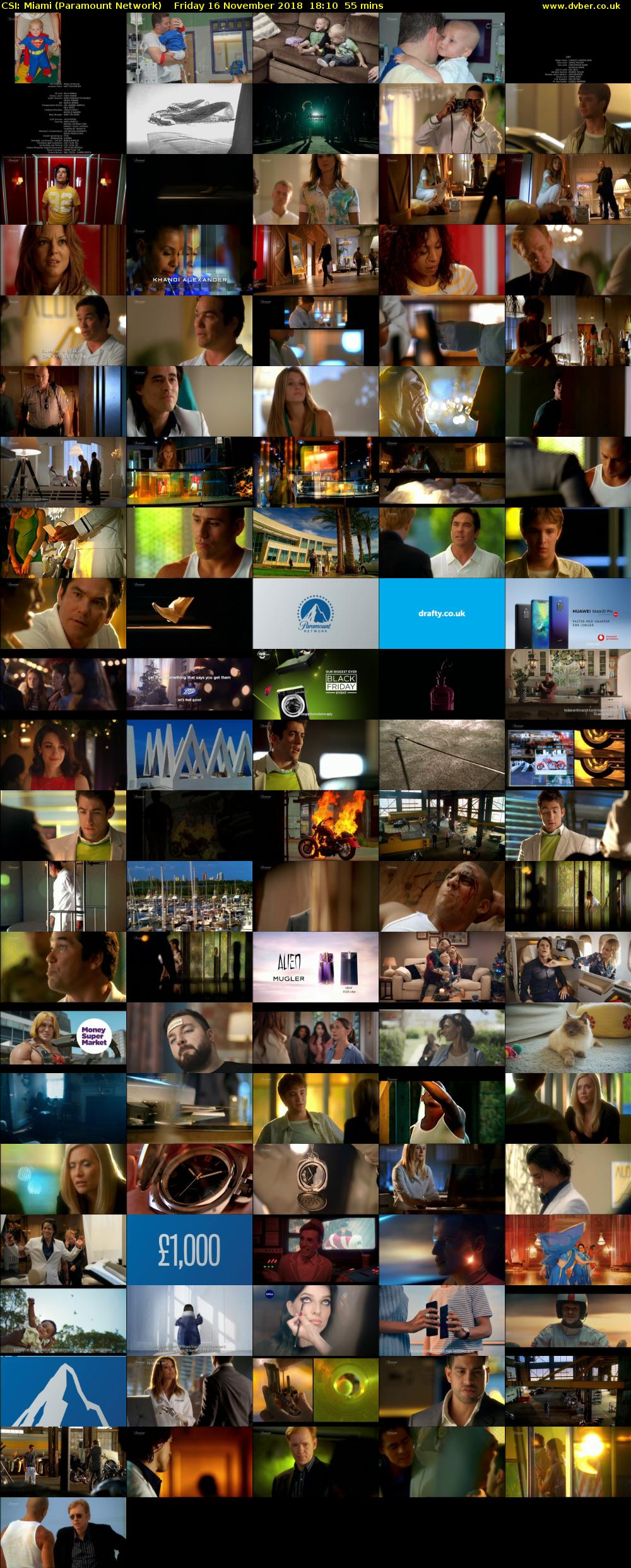 CSI: Miami (Paramount Network) Friday 16 November 2018 18:10 - 19:05