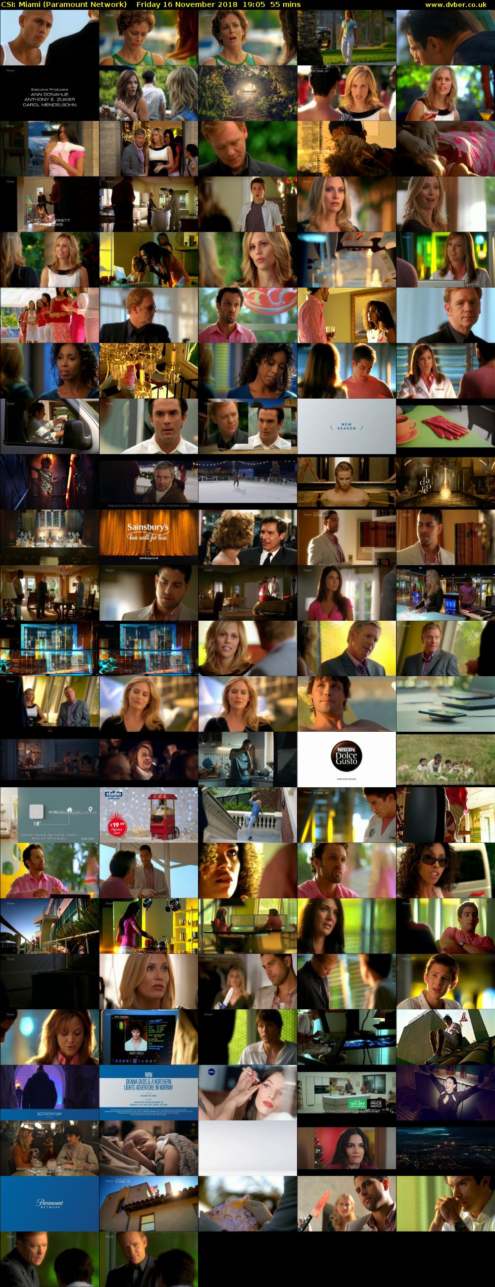 CSI: Miami (Paramount Network) Friday 16 November 2018 19:05 - 20:00