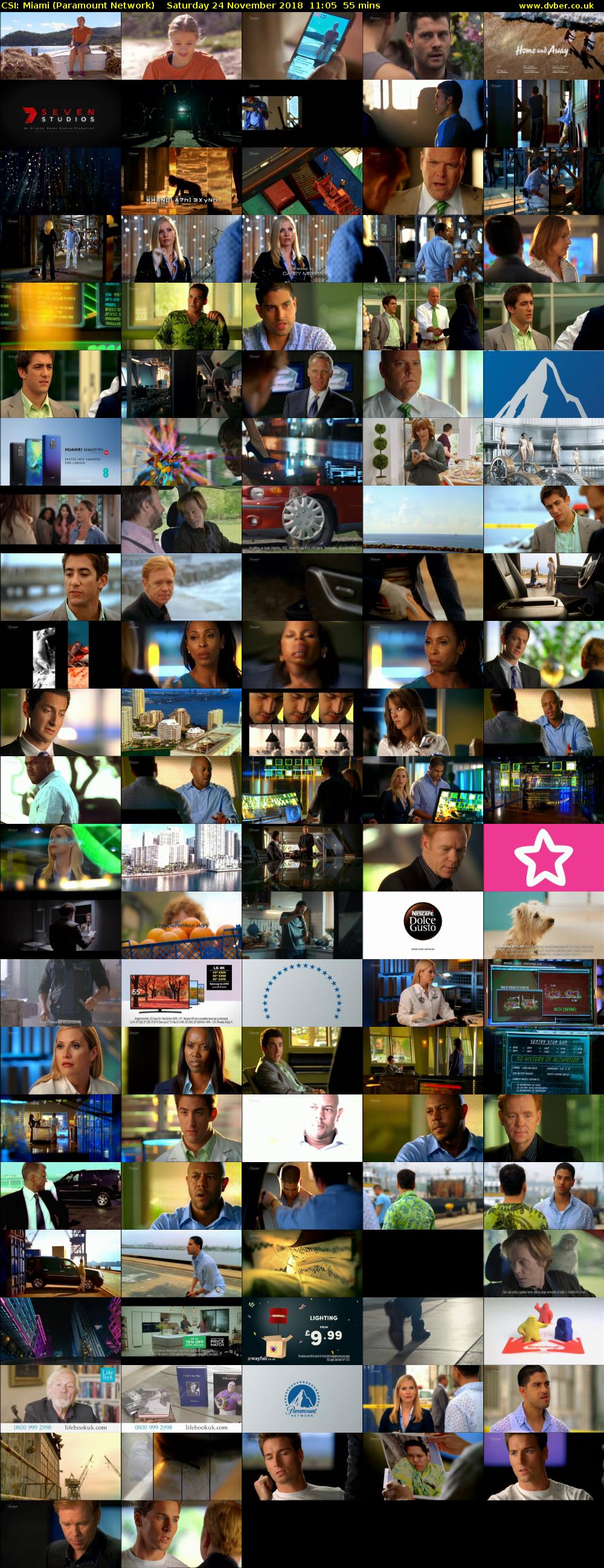 CSI: Miami (Paramount Network) Saturday 24 November 2018 11:05 - 12:00