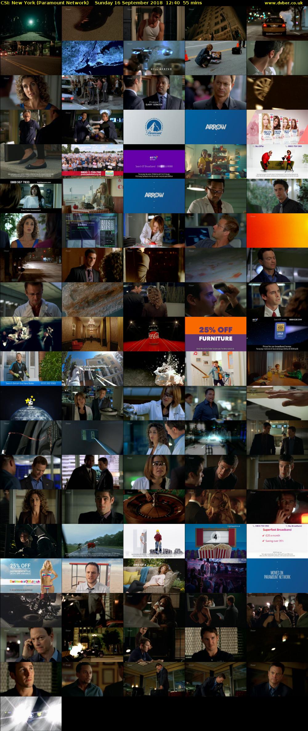 CSI: New York (Paramount Network) Sunday 16 September 2018 12:40 - 13:35
