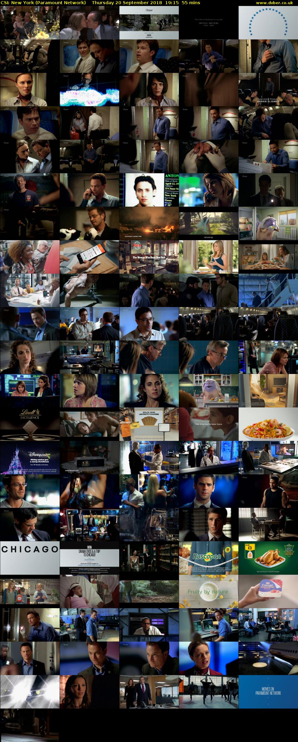 CSI: New York (Paramount Network) Thursday 20 September 2018 19:15 - 20:10