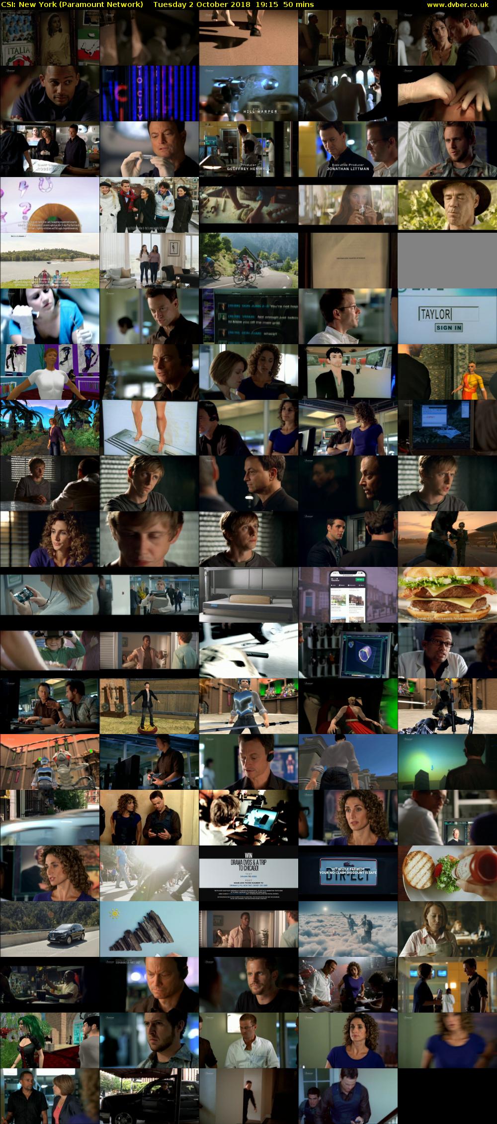 CSI: New York (Paramount Network) Tuesday 2 October 2018 19:15 - 20:05