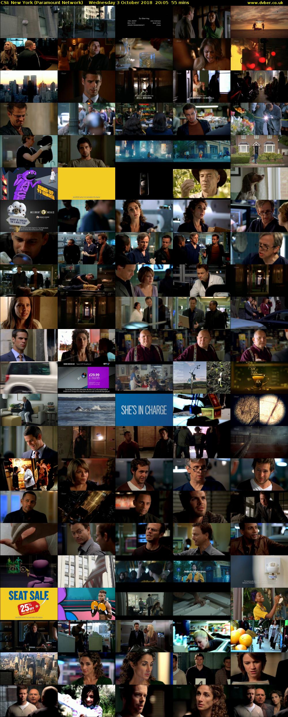 CSI: New York (Paramount Network) Wednesday 3 October 2018 20:05 - 21:00