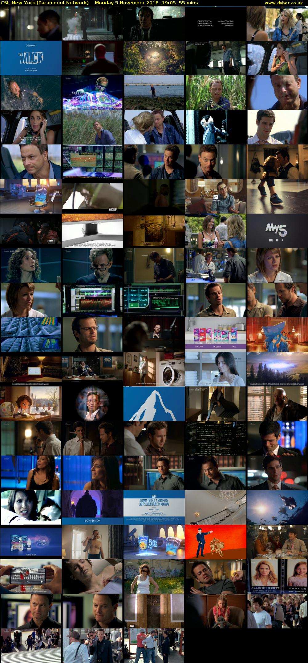 CSI: New York (Paramount Network) Monday 5 November 2018 19:05 - 20:00