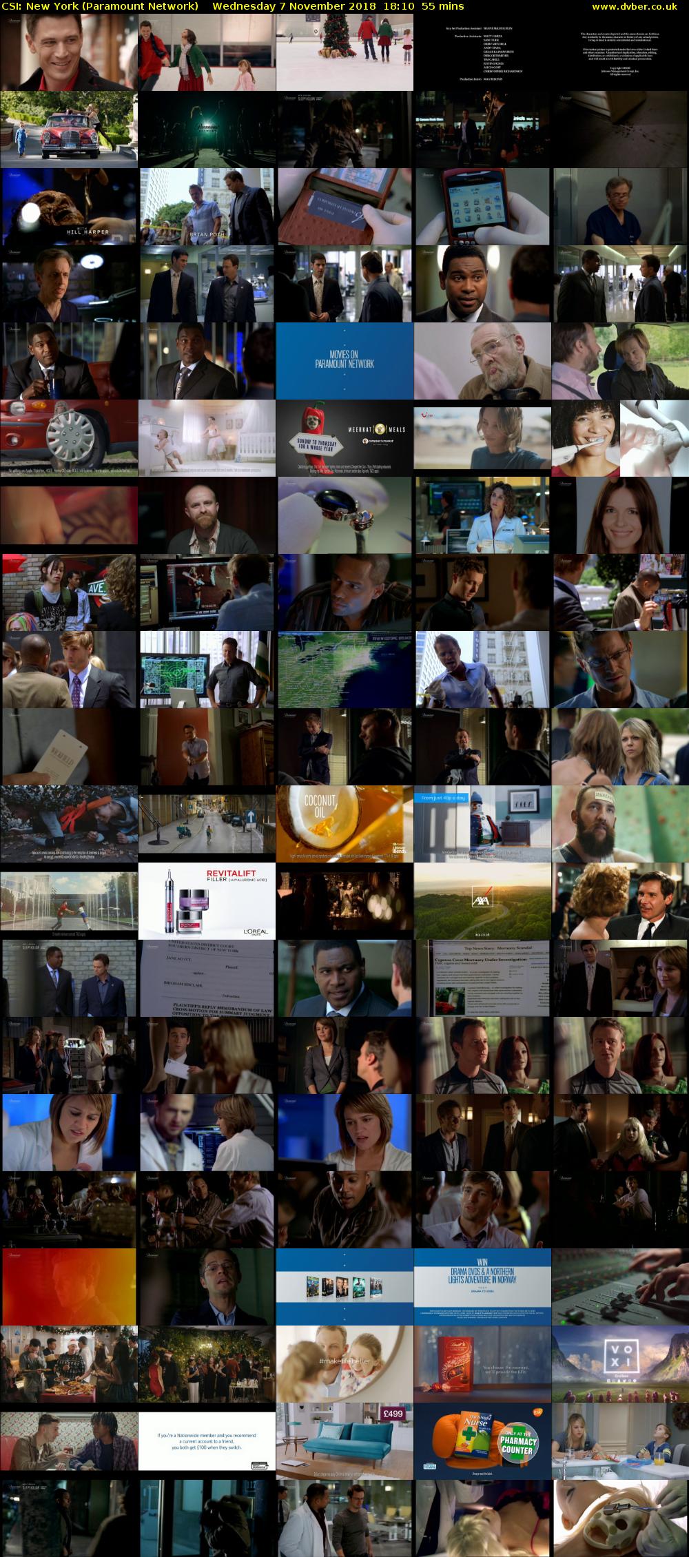 CSI: New York (Paramount Network) Wednesday 7 November 2018 18:10 - 19:05