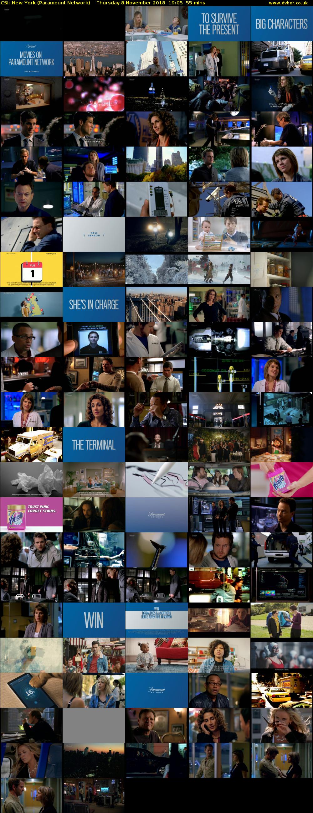 CSI: New York (Paramount Network) Thursday 8 November 2018 19:05 - 20:00
