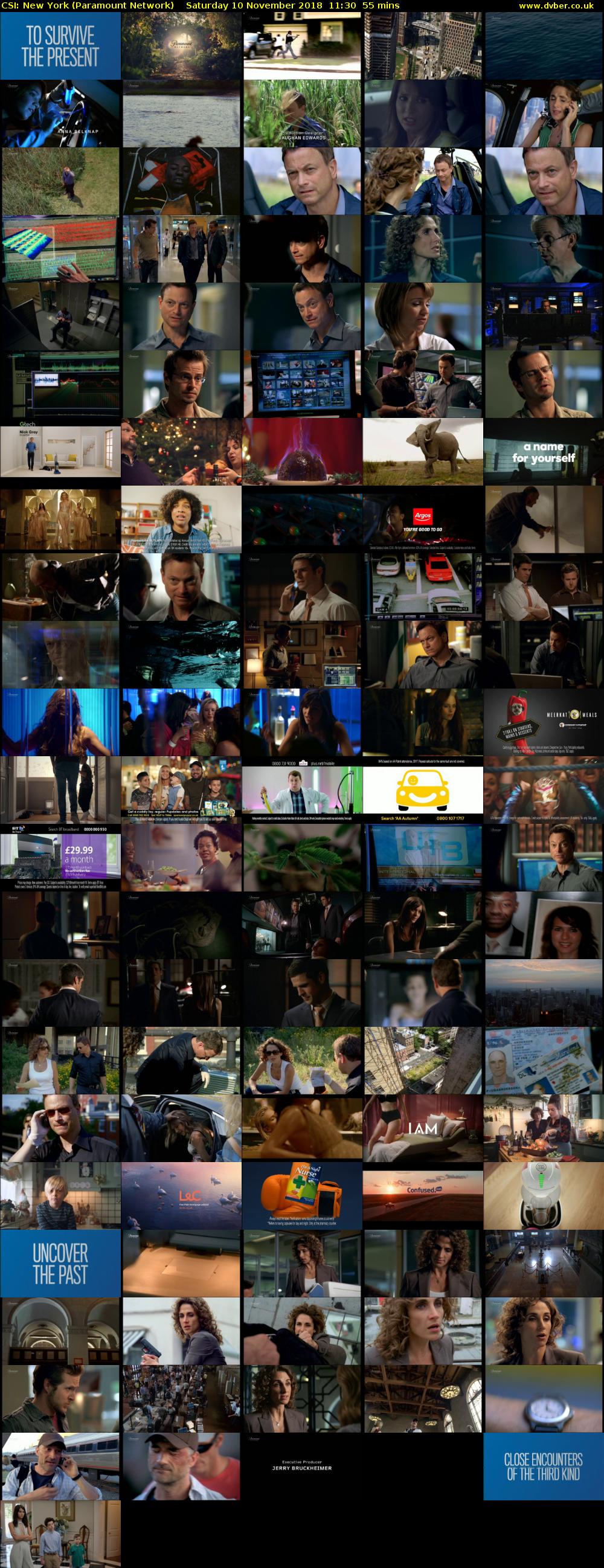 CSI: New York (Paramount Network) Saturday 10 November 2018 11:30 - 12:25