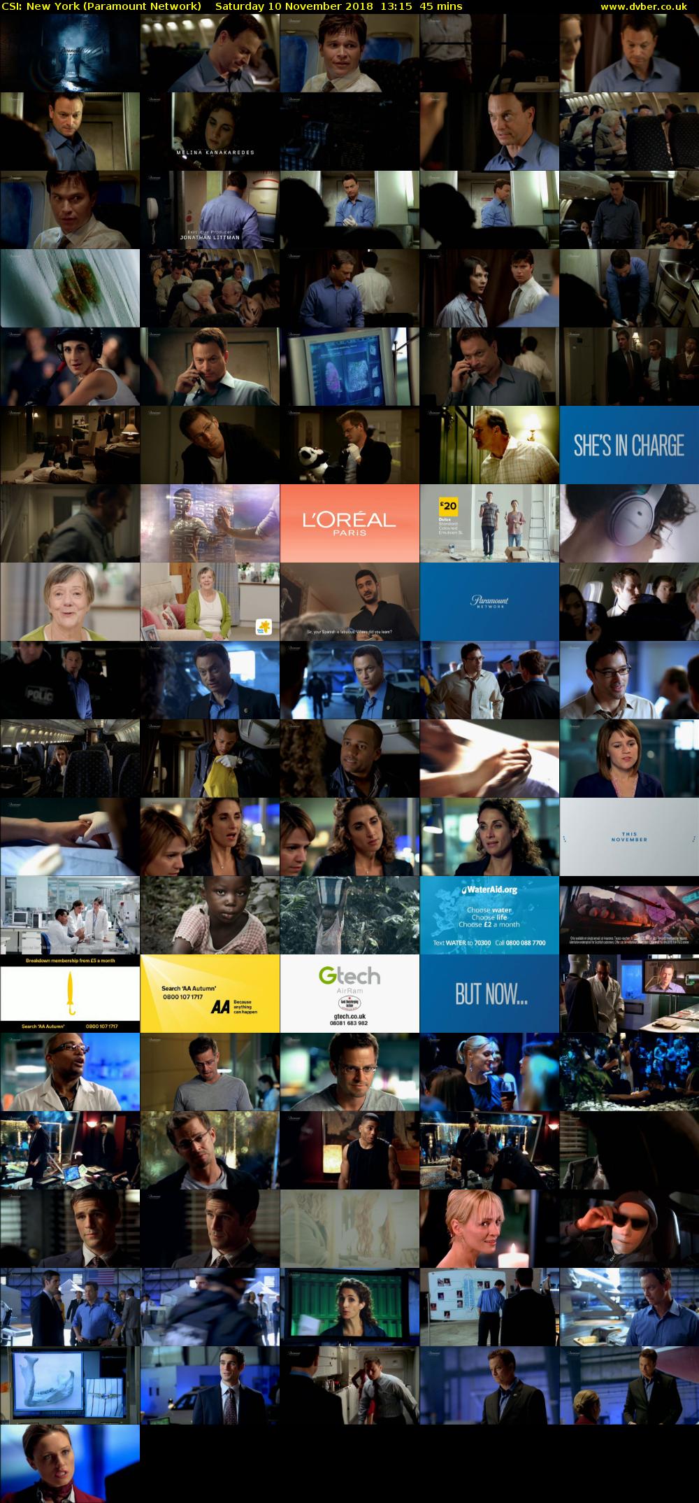 CSI: New York (Paramount Network) Saturday 10 November 2018 13:15 - 14:00