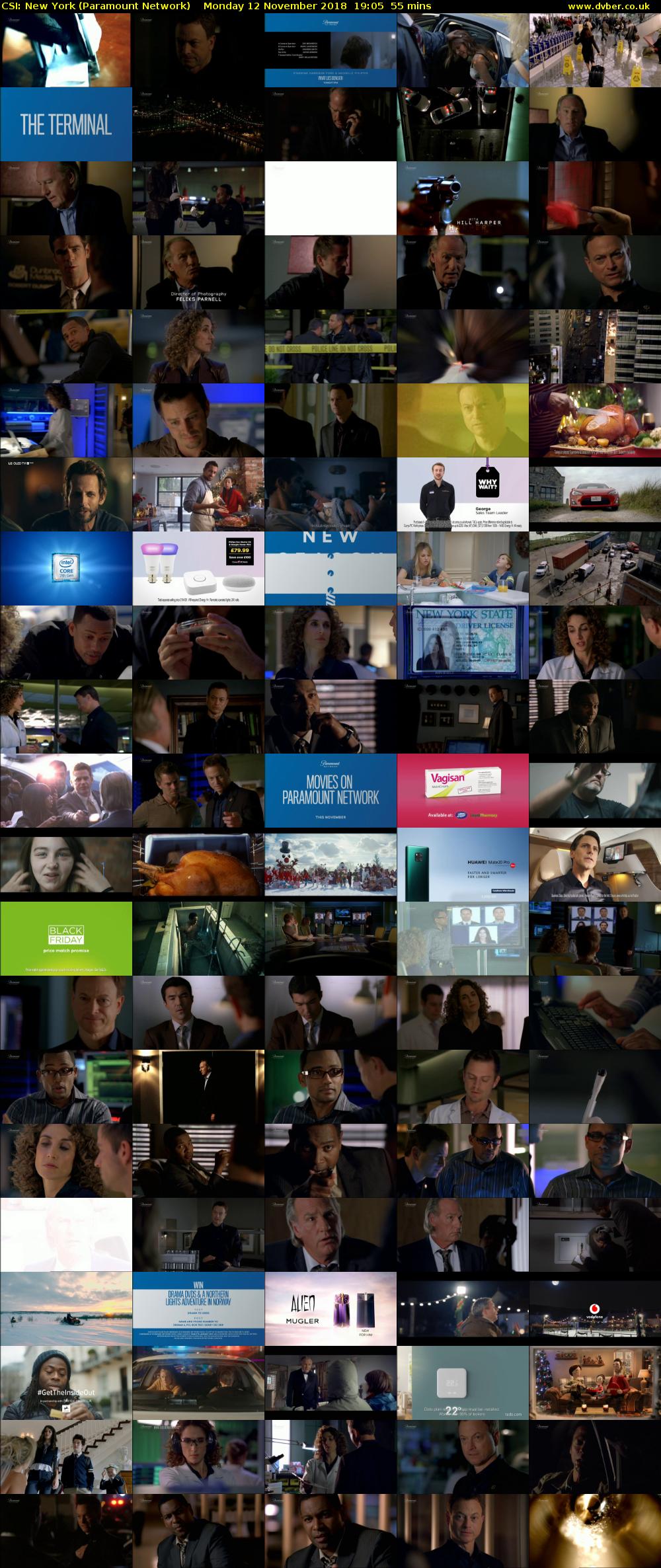 CSI: New York (Paramount Network) Monday 12 November 2018 19:05 - 20:00