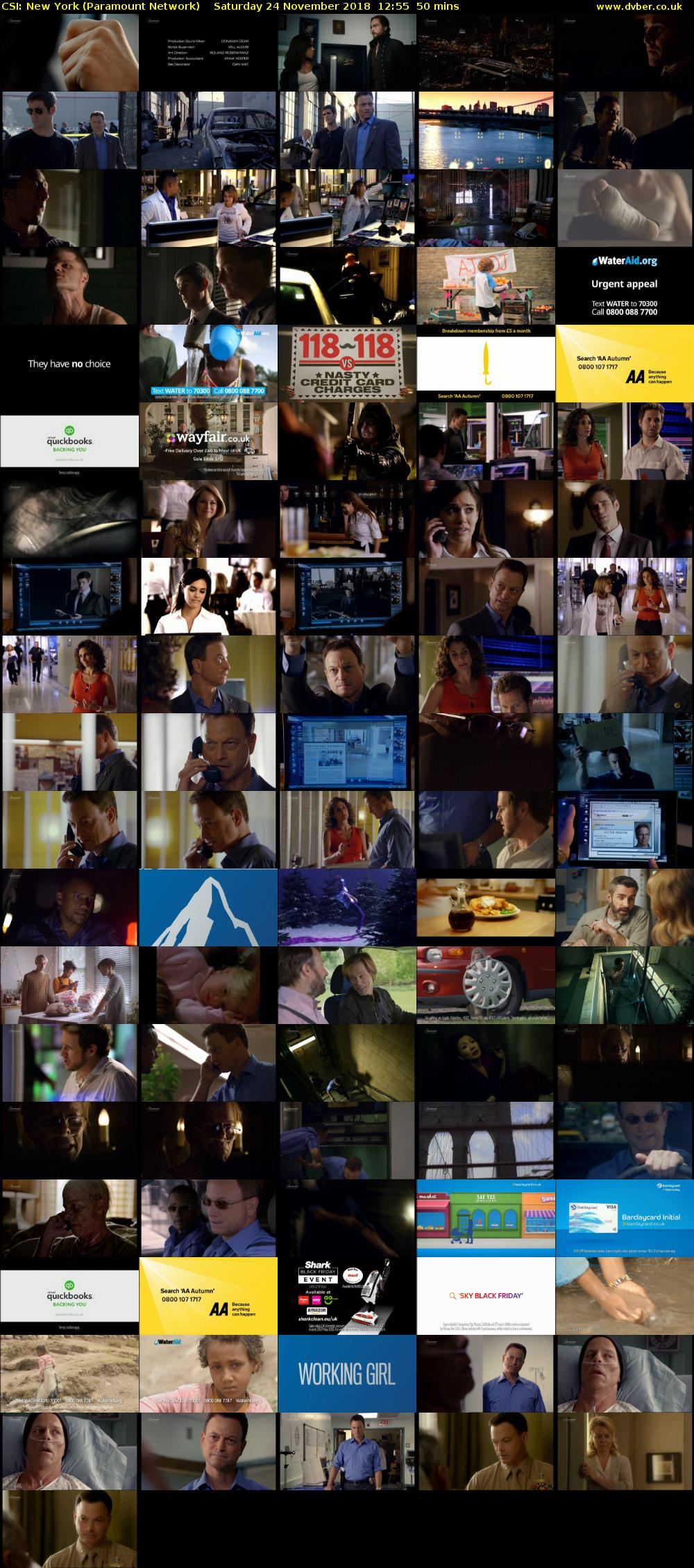 CSI: New York (Paramount Network) Saturday 24 November 2018 12:55 - 13:45