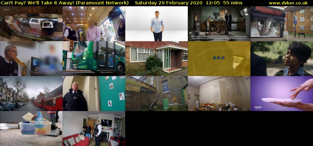 Can't Pay? We'll Take It Away! (Paramount Network) Saturday 29 February 2020 12:05 - 13:00