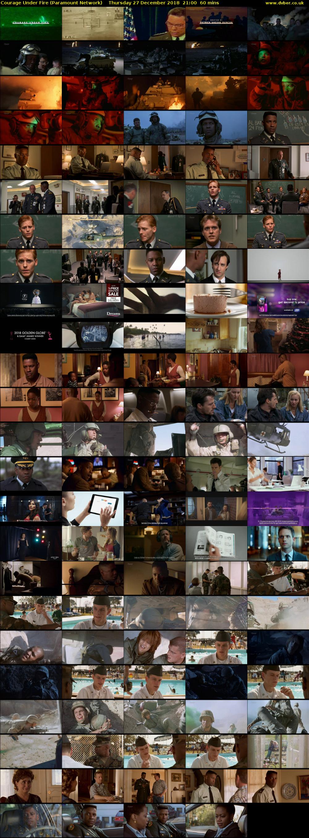 Courage Under Fire (Paramount Network) Thursday 27 December 2018 21:00 - 22:00