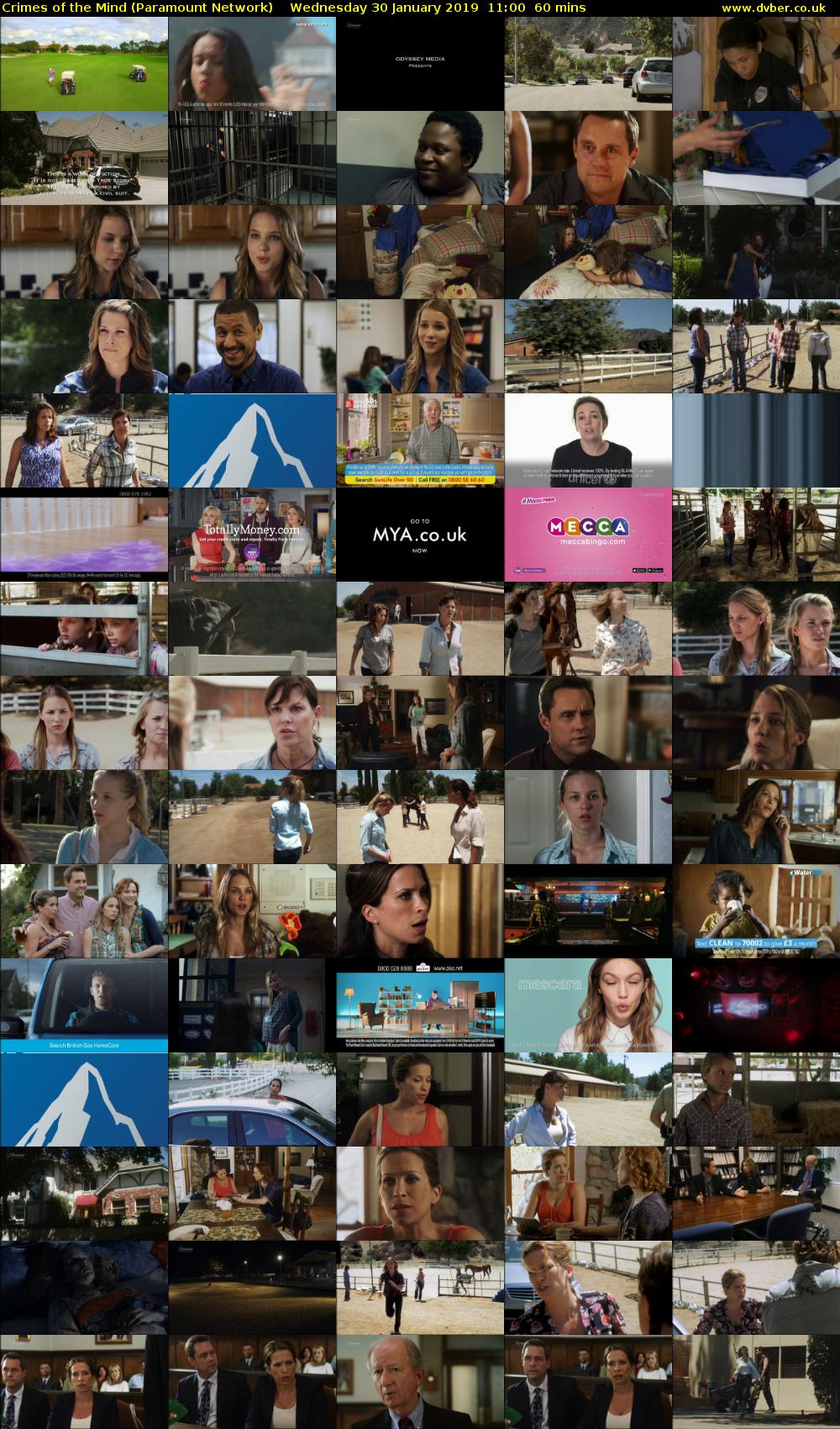 Crimes of the Mind (Paramount Network) Wednesday 30 January 2019 11:00 - 12:00