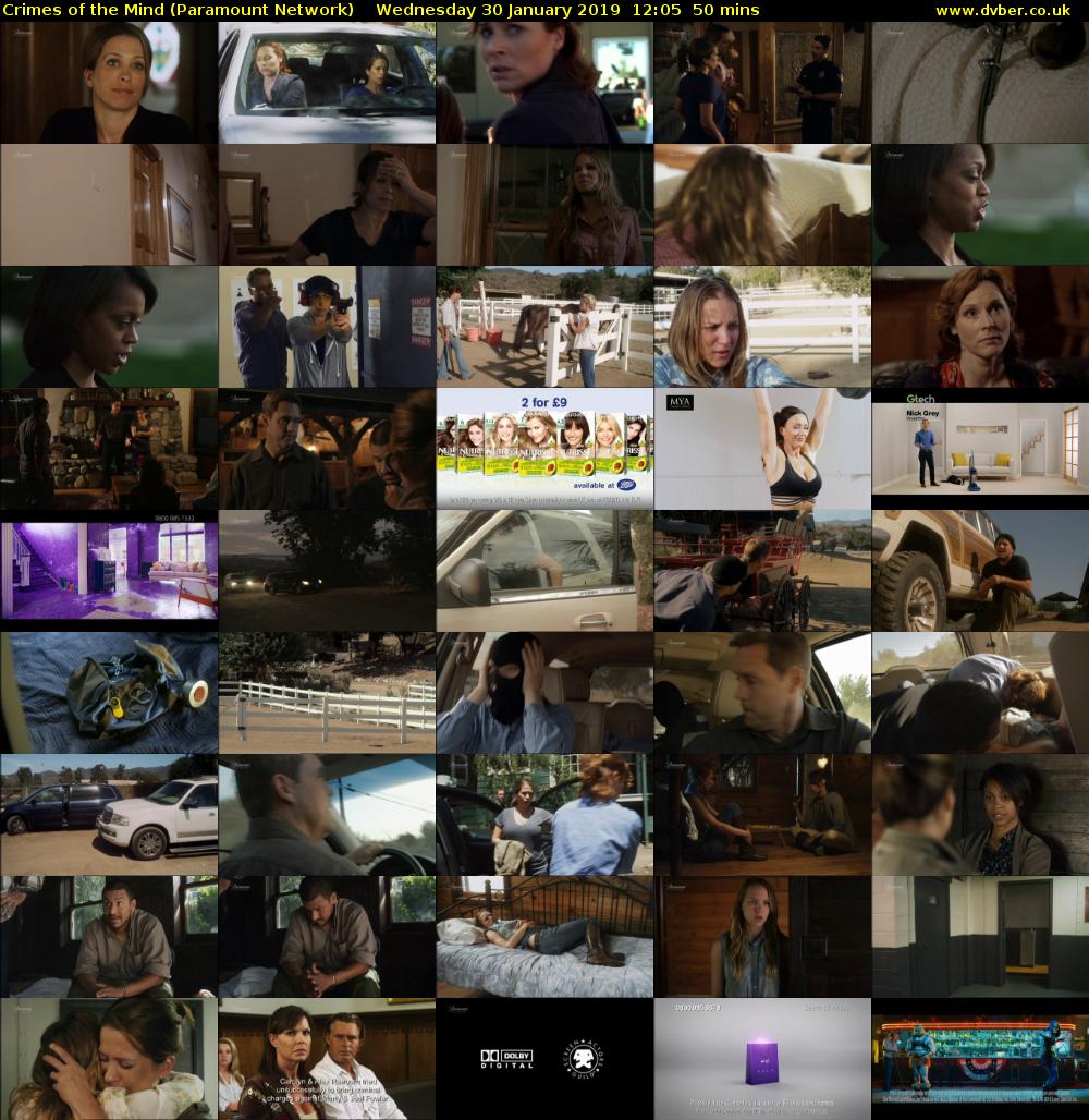 Crimes of the Mind (Paramount Network) Wednesday 30 January 2019 12:05 - 12:55